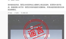 小米汽车 SOS 1 秒接通不含排队时间相关内容完全失实,系AI生成