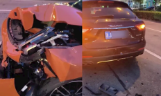 男子买车当天追尾玛莎拉蒂 维修费近10万!保险公司:车险还差7分钟生效 !